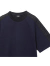 FF Jersey Short Sleeve T-Shirt Blue - FENDI - BALAAN 3