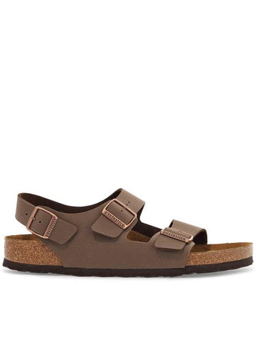 birkoflor mocca sandals with cork sole and adjustable straps milano - BIRKENSTOCK - BALAAN 1