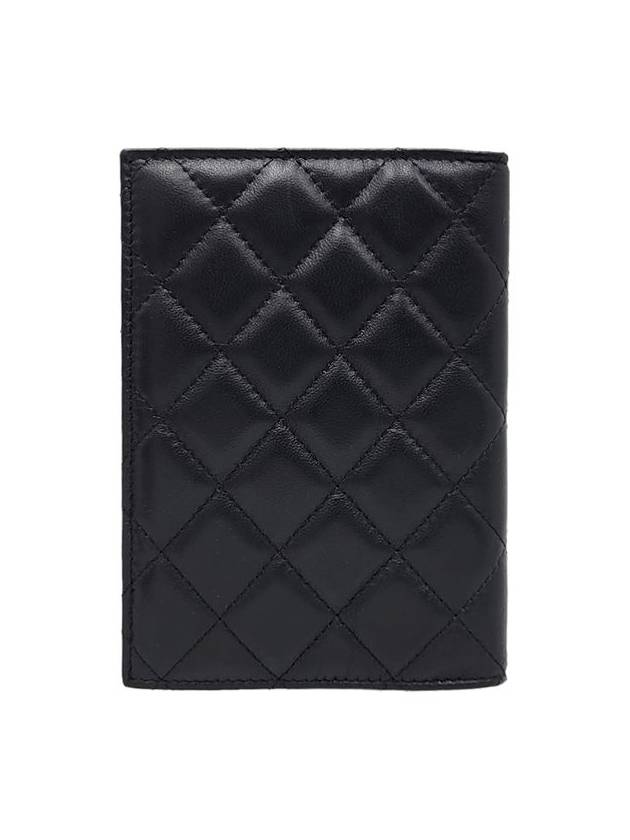 Women AP0218 Black Lambskin Classic Passport Wallet Case - CHANEL - BALAAN 3