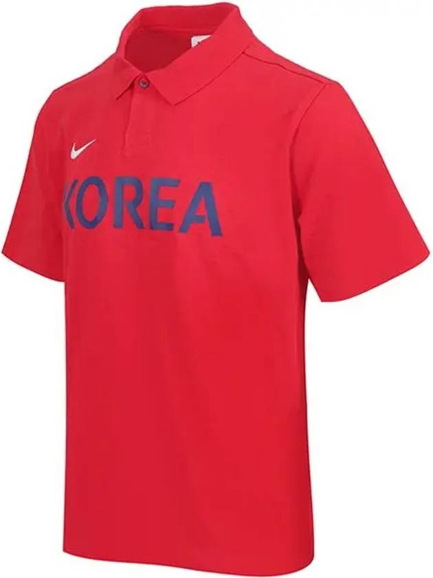 Korea Dry Club Matchup Polo S Short Sleeve FJ7411679 Red R - NIKE - BALAAN 3