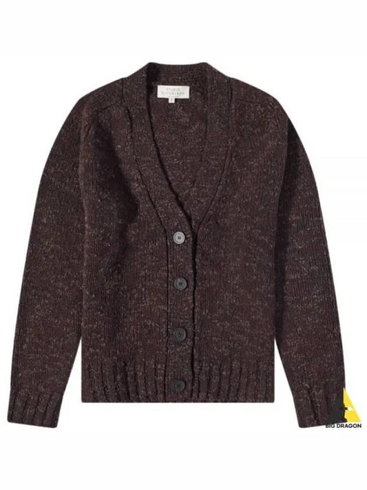 NEO BOUCLE MERINO CARDIGAN COCOA 759 boucl 1 5GG - STUDIO NICHOLSON - BALAAN 1