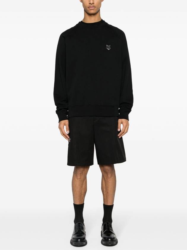 Bold Fox Head Patch Oversized Sweatshirt Black - MAISON KITSUNE - BALAAN 4