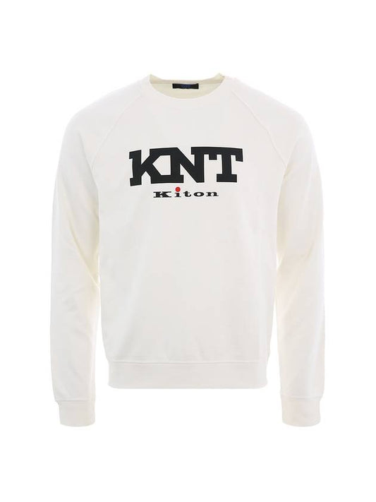 Logo Crewneck Sweatshirt White - KITON - BALAAN 2