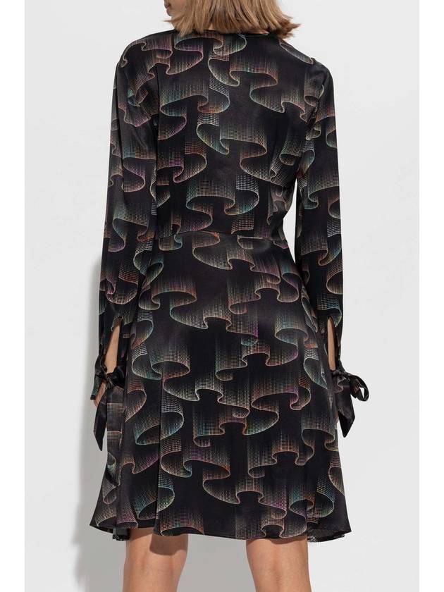 PS Paul Smith Dress With Ruffle, Women's, Black - PAUL SMITH - BALAAN 4