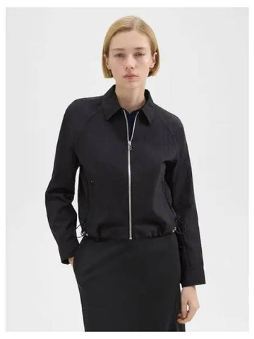 Women s Modern Classic Nylon C Inch Crop Jacket Black Domestic Product GM0024030544030 - THEORY - BALAAN 1