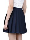 Women's Sierra Pleated Skirt Navy - J.LINDEBERG - BALAAN 6