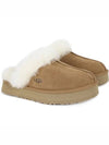 Women's Diskett Fleece Platform Slippers Brown - UGG - BALAAN 3