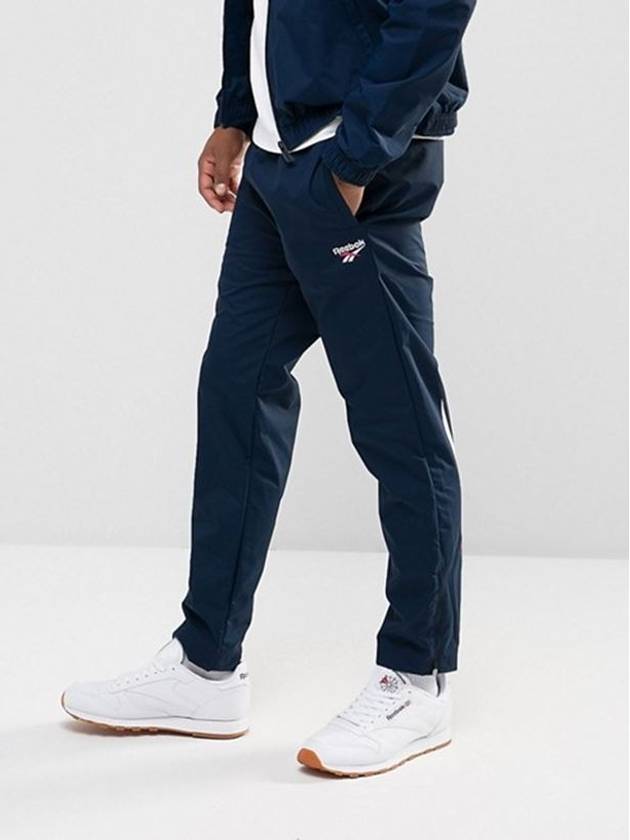 Retro Nylon Track Pants Navy - REEBOK - BALAAN 4