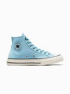 Chuck 70 Canvas Leather High Top Sneakers True Sky - CONVERSE - BALAAN 2