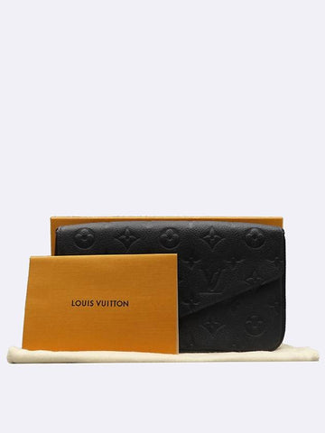 Louis Vuitton M64064 Monogram Empreinte Pochette Felicie Clutch and Crossbag Pouch - LOUIS VUITTON - BALAAN 1