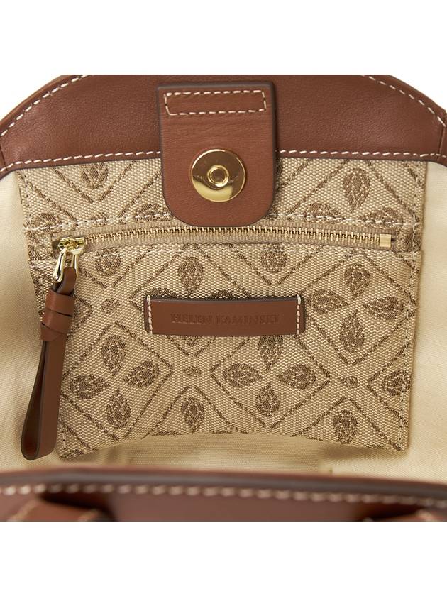 Women's Tote Bag BAG51682 JACQUARD LATTE CUOIO - HELEN KAMINSKI - BALAAN 7