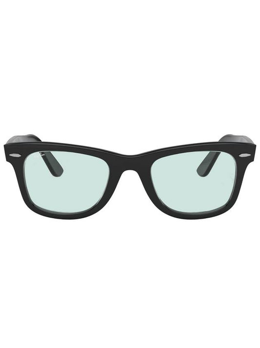 Eyewear Wayfarer Classic Polished Sunglasses Black Blue - RAY-BAN - BALAAN.