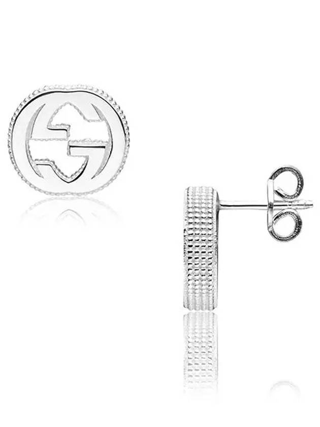 Interlocking G Earrings In Silver Silver - GUCCI - BALAAN 3