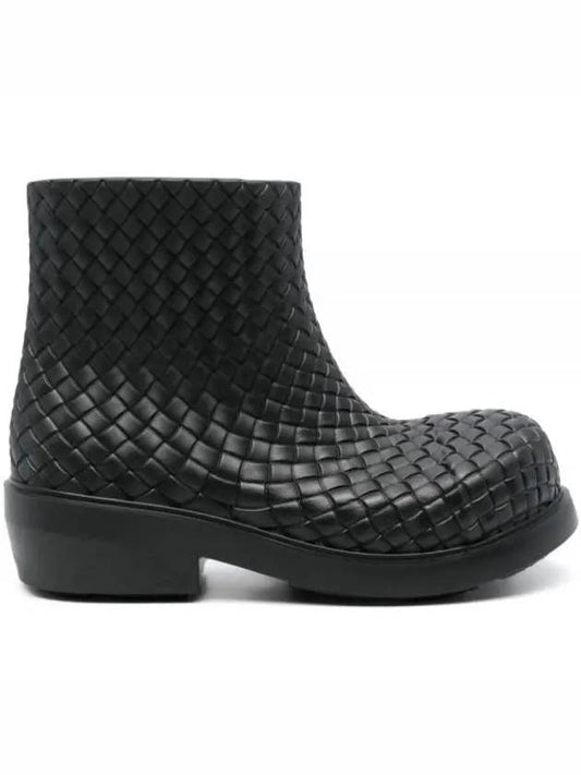 Fireman Rubber Rain Boots Black - BOTTEGA VENETA - BALAAN 2