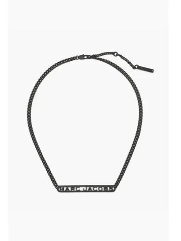 Monogram Chain Necklace Black MBEDM23001BKX - MARC JACOBS - BALAAN 1