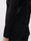 Pleated Please Issey Miyake Jersey Crew Neck Long Sleeve Top Black - ISSEY MIYAKE - BALAAN 3