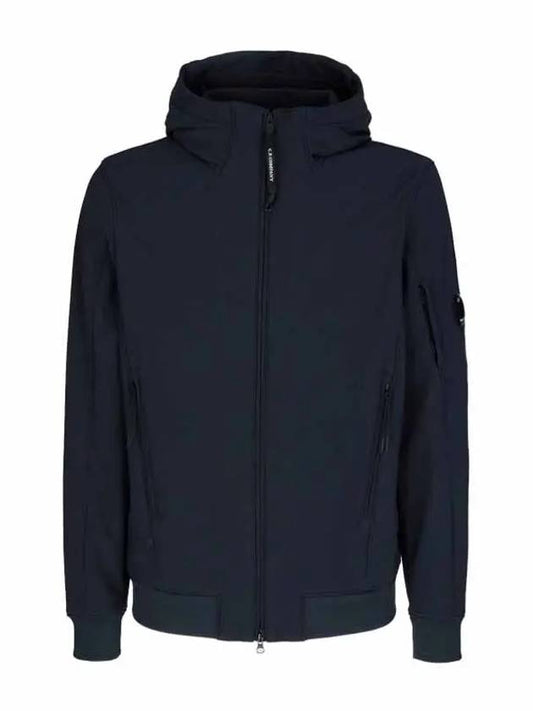 Lens Wappen Patch Zip Up Hoodie Navy - CP COMPANY - BALAAN 2