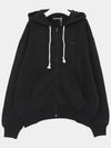 Small Face Logo Patch Zip-Up Hoodie Black - ACNE STUDIOS - BALAAN 3