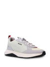 Men's Logo Suede Low Top Sneakers Ivory - HUGO BOSS - BALAAN 2