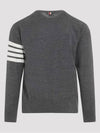 4 Bar Armband Classic Merino Wool Knit Top Medium Grey - THOM BROWNE - BALAAN 3