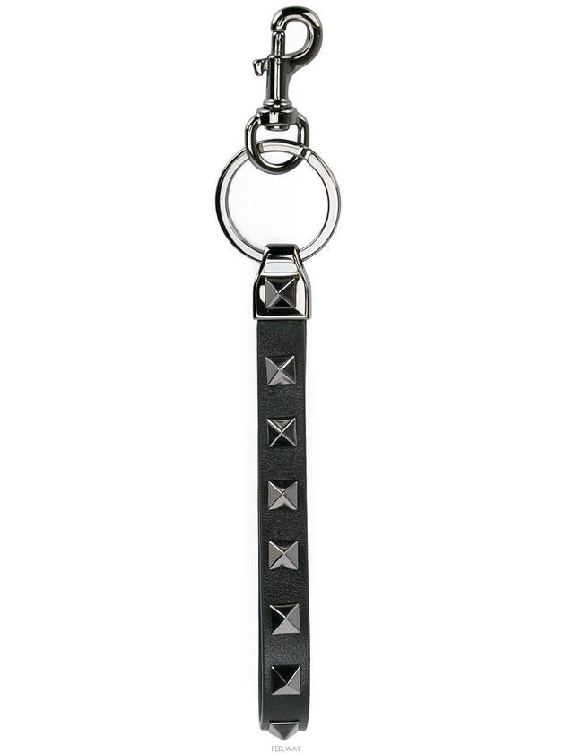 Rockstud Keyring Black - VALENTINO - BALAAN 3