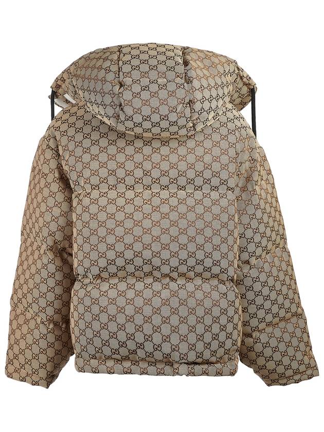 GG Canvas Hooded Padding Brown - GUCCI - BALAAN 4