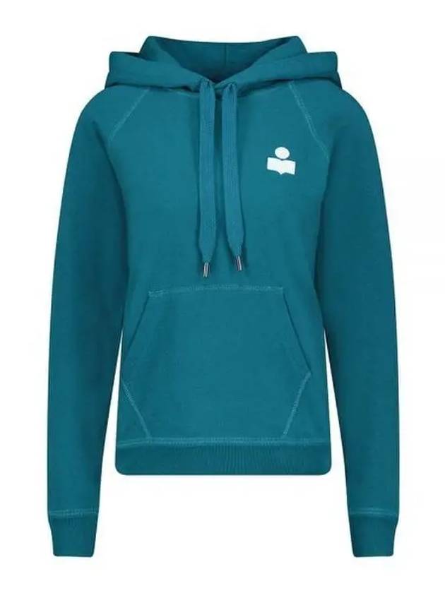 Malibu Logo Print Hooded Top Teal - ISABEL MARANT - BALAAN 2