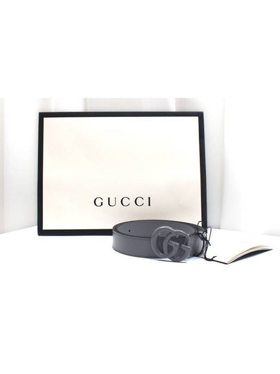 GG Marmont thin gray belt size 75 414516 - GUCCI - BALAAN 2