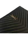 Monogram Chevron Gold Clutch Plated Medium 559193 CWU01 - SAINT LAURENT - BALAAN 8