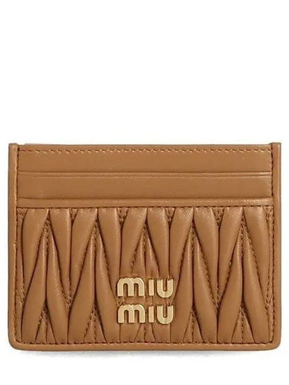 Materasse Nappa Leather Card Wallet Caramel - MIU MIU - BALAAN 2