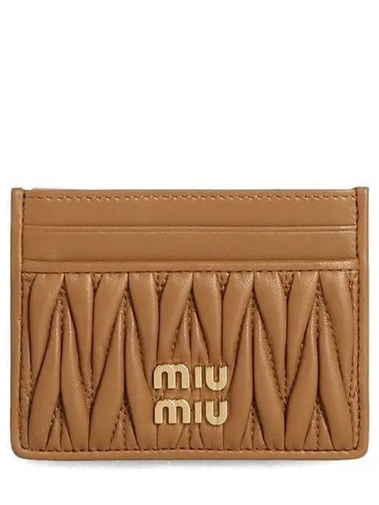 Materasse Nappa Leather Card Wallet Caramel - MIU MIU - BALAAN 2