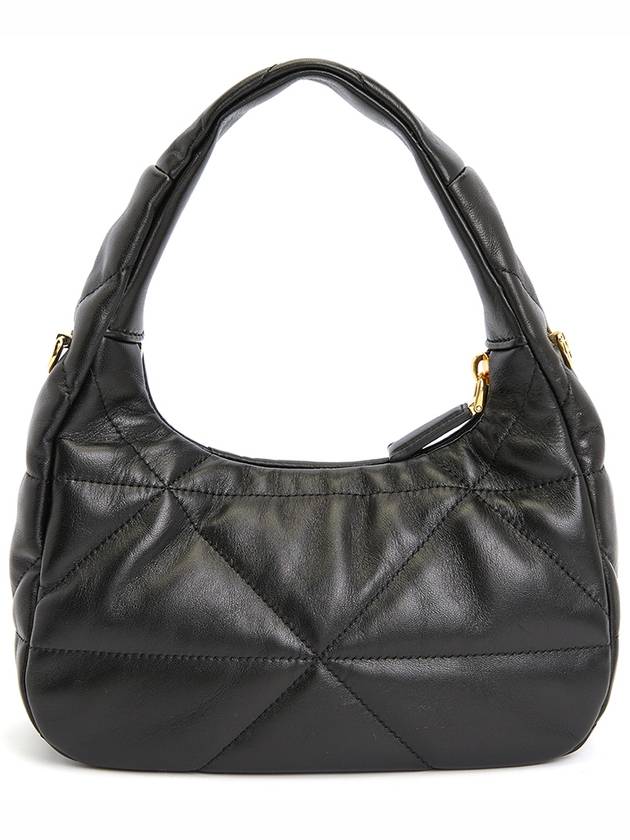 Nappa Leather Mini Bag with Topstitching Black - PRADA - BALAAN 5