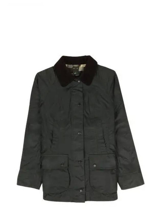 Beadnell Wax Zip-up Jacket Sage - BARBOUR - BALAAN 2