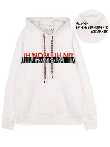 Men's Logo Print White Hoodie NMW20203 081 - IH NOM UH NIT - BALAAN 1