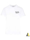 Handwriting Logo Cotton Short Sleeve T-Shirt White - MAISON KITSUNE - BALAAN 2