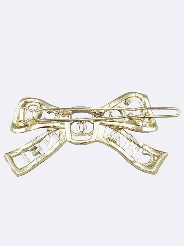 COCO logo crystal embellished ribbon brooch - CHANEL - BALAAN 2