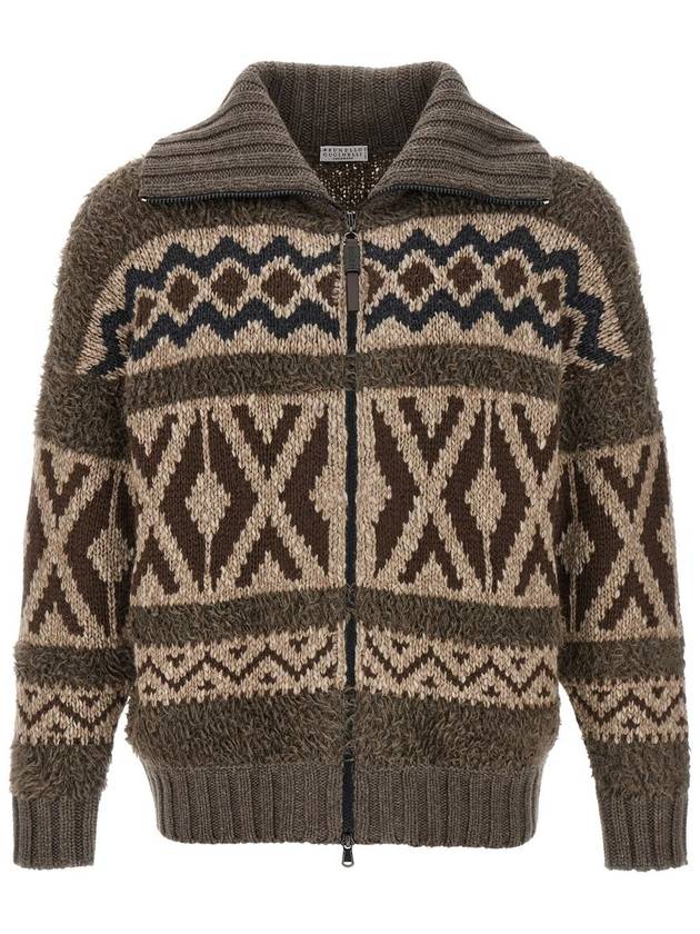 Brunello Cucinelli Jacquard Cardigan - BRUNELLO CUCINELLI - BALAAN 1