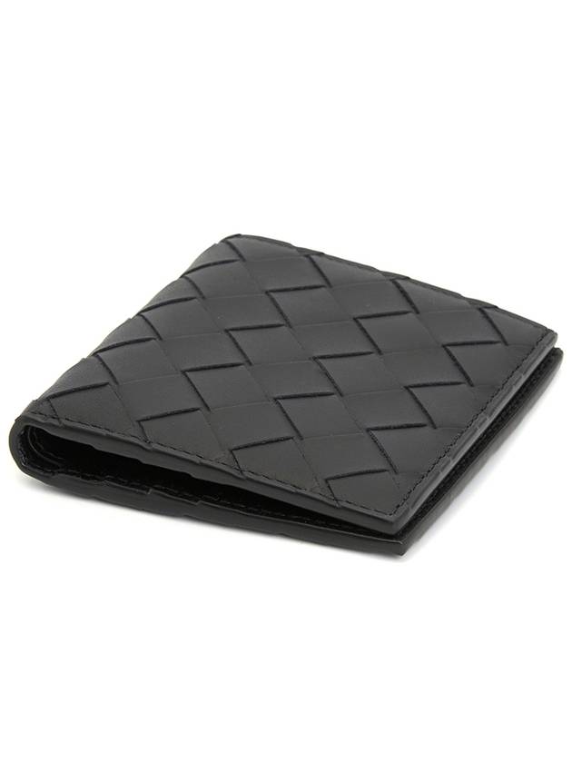 Intrecciato Slim Half Wallet Black - BOTTEGA VENETA - BALAAN 4