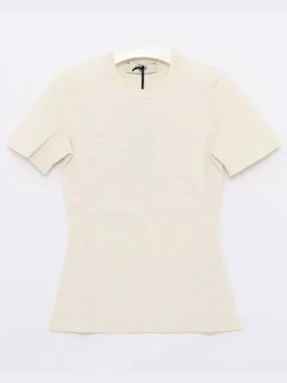 FF Viscose Short Sleeve Knit Top White - FENDI - BALAAN 2