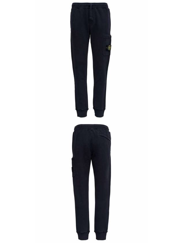 Waffen Patch Brushed Jogger Pants Navy - STONE ISLAND - BALAAN.