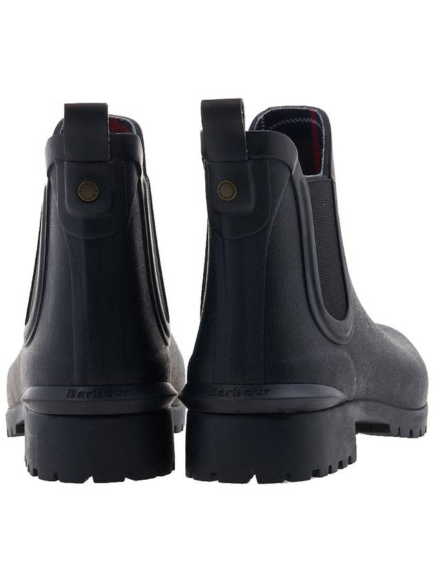 Wilton Wellington Chelsea Rain Boots Black - BARBOUR - BALAAN 5