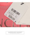 logo patch lettering print short sleeve t-shirt pink - MONCLER - BALAAN.