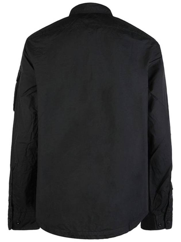 Taylon L Zipped Long Sleeve Shirt Black - CP COMPANY - BALAAN 3