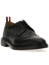 Men's Classic Long Wing Brogue Lace Up Brogue Shoes Black - THOM BROWNE - BALAAN 4