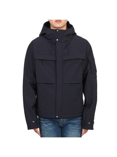 Men's Shell R Lens Wappen Hooded Jacket Navy - CP COMPANY - BALAAN 2