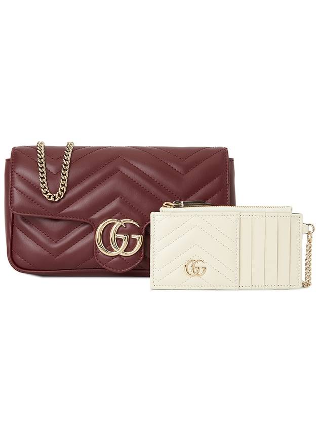 GG Marmont Mini Cross Bag Rosso Ancora Red - GUCCI - BALAAN 3