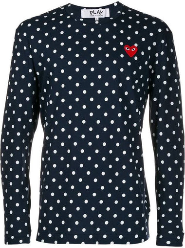 Comme Des Garçons Play Polka Dot Sweatshirt - COMME DES GARCONS PLAY - BALAAN 1