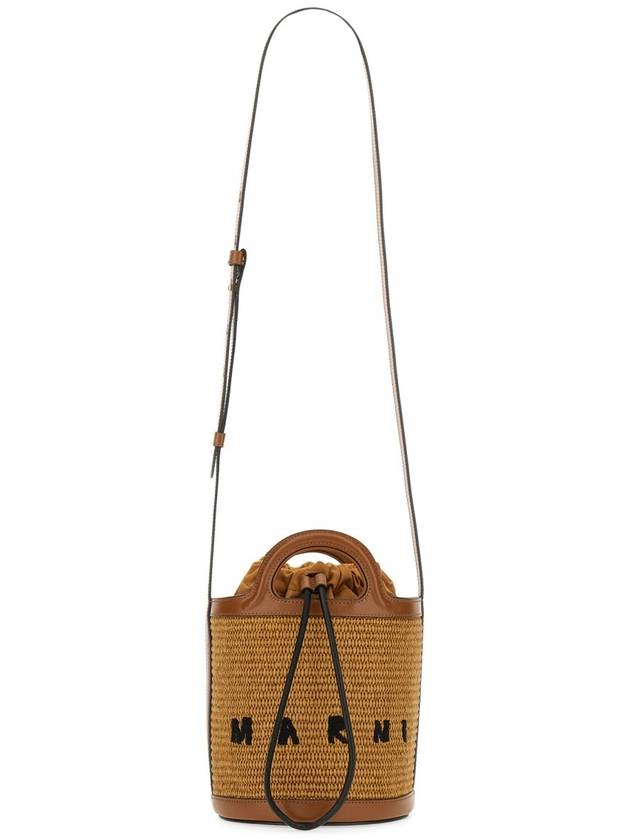 Tropicalia Small Bucket Bag Brown - MARNI - BALAAN 3