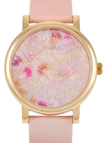 Timex Crystal Bloom Quartz Pink Crystal Dial Ladies Watch TW2R66300 - TIMEX - BALAAN 1