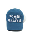 Power to The Peaceful Pannel Ball Cap Blue - OGARP - BALAAN 1